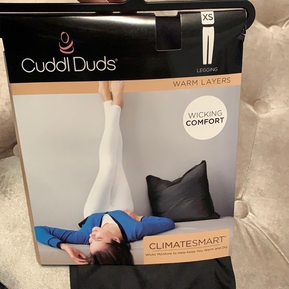 Cuddle Duds thin warm leggings, wicking comfort - Picture 1 of 7